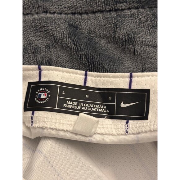 Nike Womens Colorado Rockies Galarraga #14 MLB Baseball Jersey L White Purple St - Picture 4 of 7